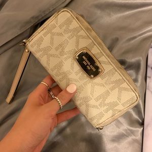 White MK purse